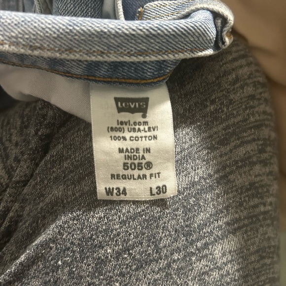 Levi’s men regular fit 505 jeans 34x30 Great condition - Picture 6 of 7